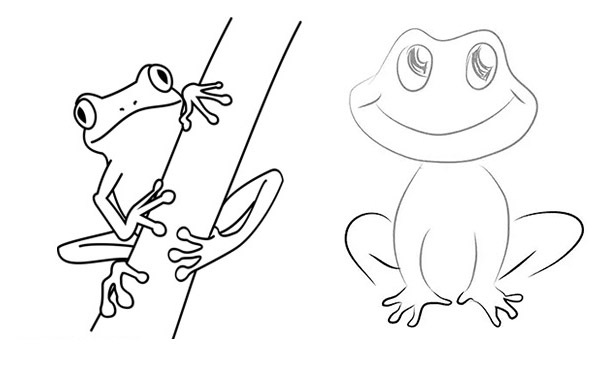 лягушонок Пришвин поэтапный рисунок