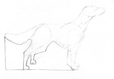 "Кусака" рисунок с собакой поэтапно