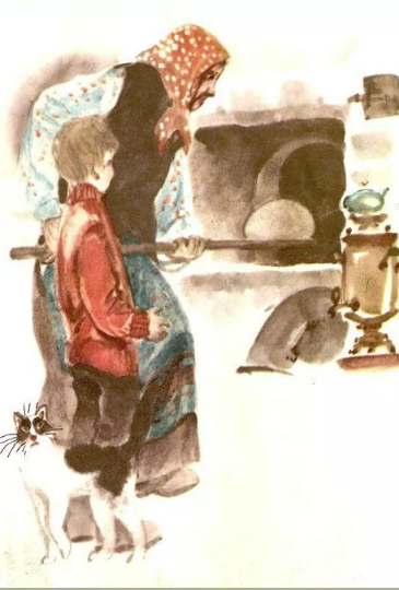 иллюстрации, рисунки к рассказу Теплый хлеб