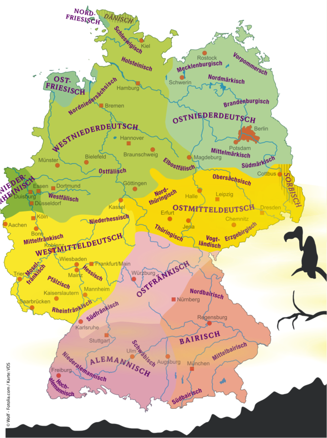Диалекты немецкого языка в Германии