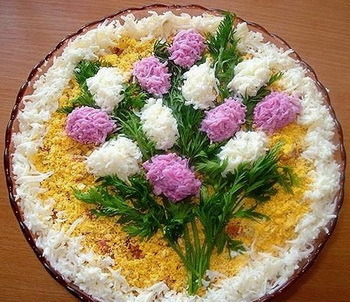 как приготовить и украсить весенний салат