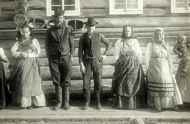 Беломорье, крестьянская семья