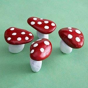 грибы из камушков