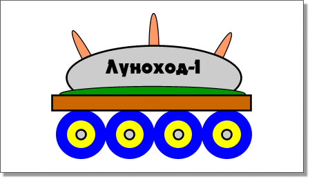 Как нарисовать луноход ребенку поэтапно