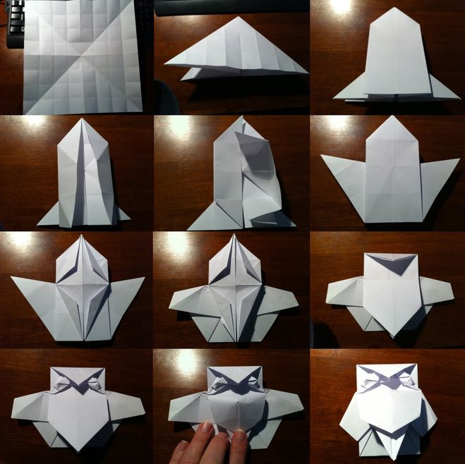 сова оригами своими руками