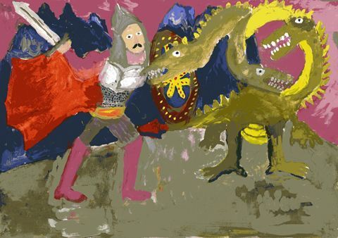 Нарисовать рисунок иван крестьянский сын и чудо юдо 5 класс к сказке