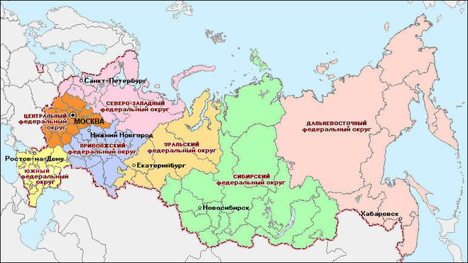 8 округов России