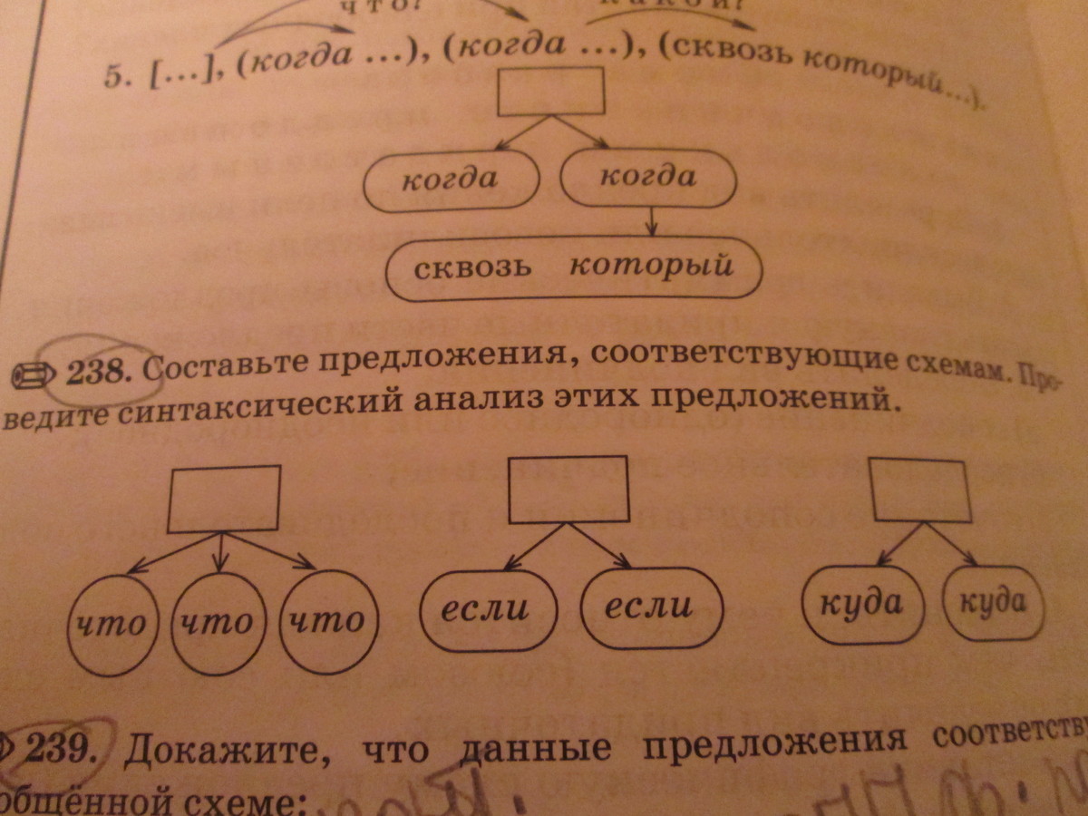 Составьте и запишите предложения которые соответствуют таким схемам 4 класс