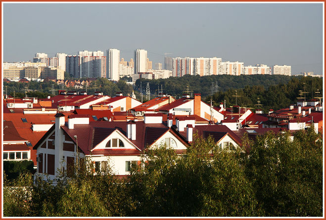 Вид на пригород Москвы