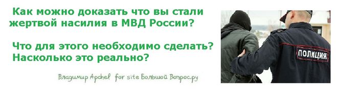 Как можно доказать что вы стали жертвой насилия в МВД России?   Что для этого необходимо сделать?  Насколько это реально? Как доказать что вас били в полиции