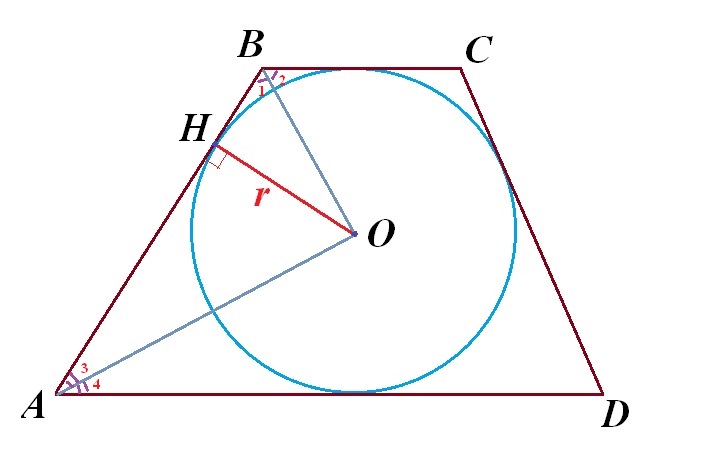 Трапеция около окружности. Описанная трапеция. Биссектрисы в трапеции описанной около окружности. Около трапеции описана окружность рисунок. Биссектрисы в окружности и трапеции.