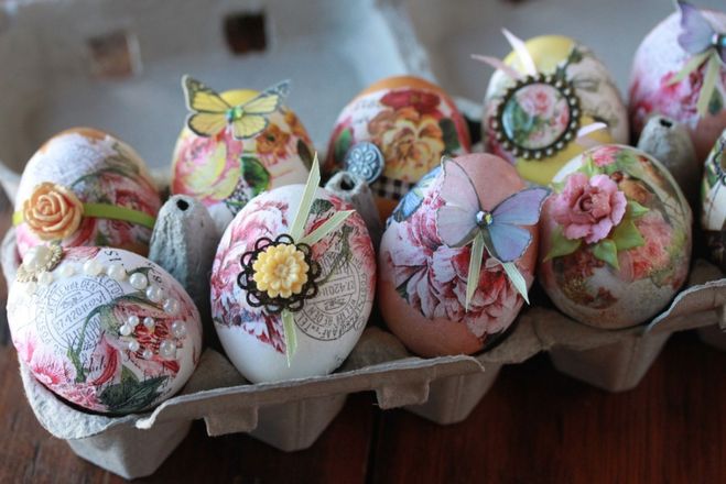 Как красиво украсить пасхальные яйица своими руками