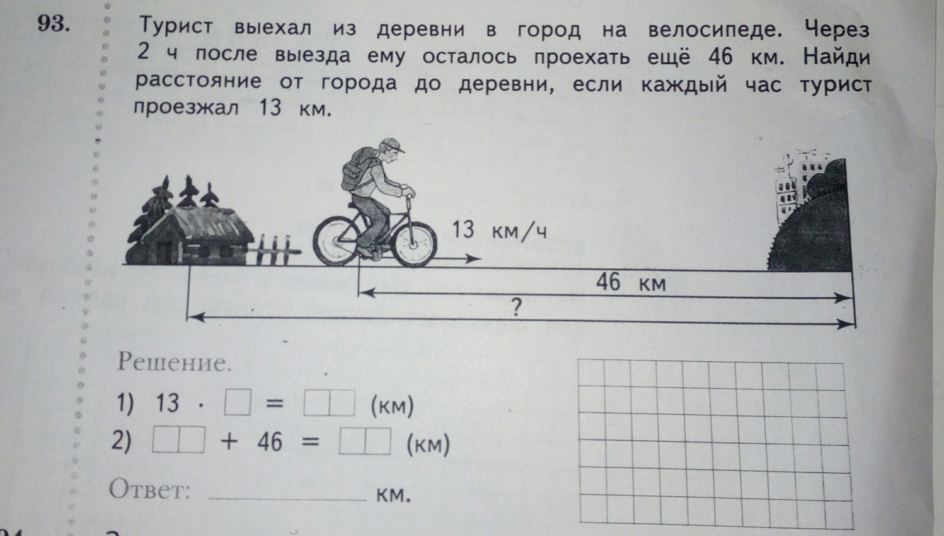 Выехал из деревни. Турист выехал из деревни в город на велосипеде через 2 часа. Из города выезжаю. Выехали из села. Задача из города выехал на велосипеде турист.