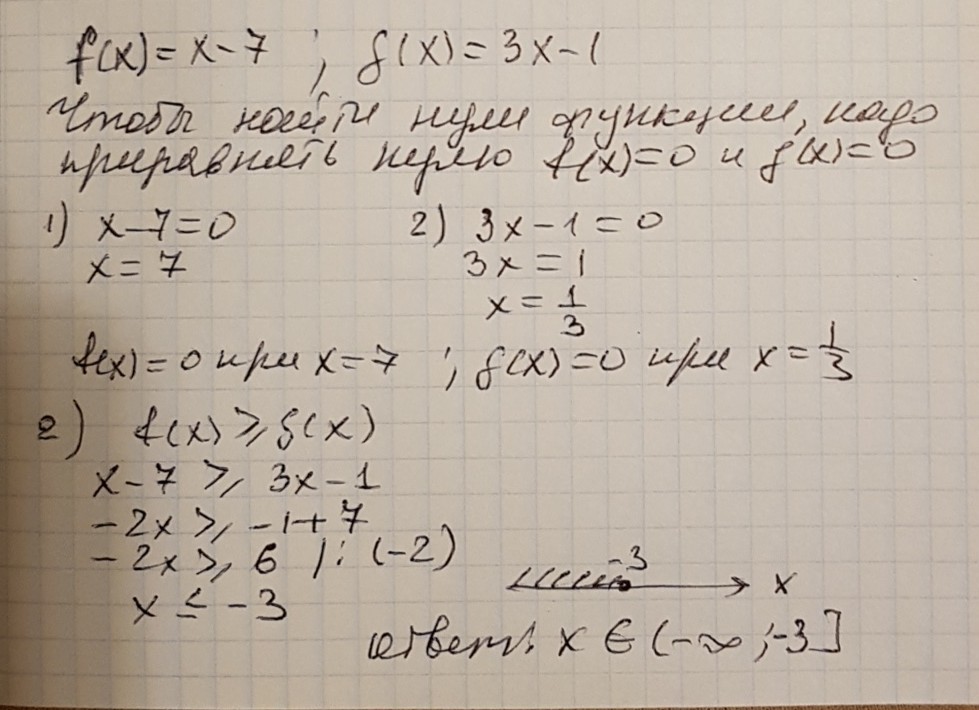 Даны функции f x 3x 1
