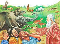 Ной сделал все так, как велел ему Бог, хотя многие над ним смеялись и унижали его