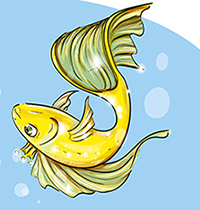 Золотая рыбка без короны К. Бальмонта из сказки