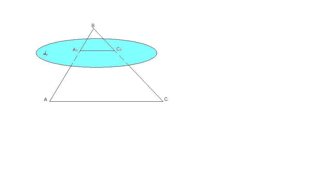 Сторона ас треугольника авс лежит в плоскости. Плоскость α пересекает стороны АВ. Стороны треугольника пересекают плоскость в точках. Плоскость α,параллельная прямой AC. Плоскость треугольника АВС пересекает плоскость параллельная АВ.