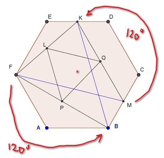 В правильном шестиугольнике abcdef выбирают случайную точку. Правильный шестиугольник abcdef. Средняя линия правильного шестиугольника. Линии в правильном шестиугольнике. Шестиугольник с параллельными сторонами.