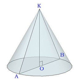 какое тело образуется если равносторонний треугольник вращать вокруг биссектрисы