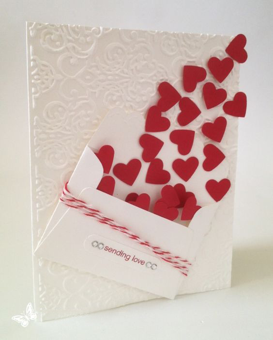 открытка на день Святого Валентина своими руками