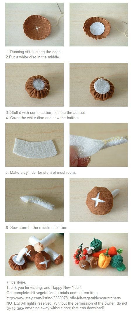 Как сшить гриб  своими руками
