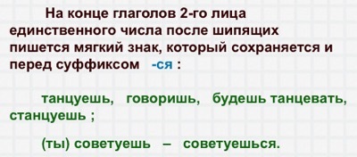 Мягкий знак после шипящих в глаголах во 2 лице единственного числа 5 класс презентация