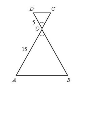 На рисунке ао ос. Если (АВ, СD)=–1, Т. ОА/оа1=2/1 геометрия треугольник. Задача 3 АВ=СD. Дано ОА 15 см оd 5 см.