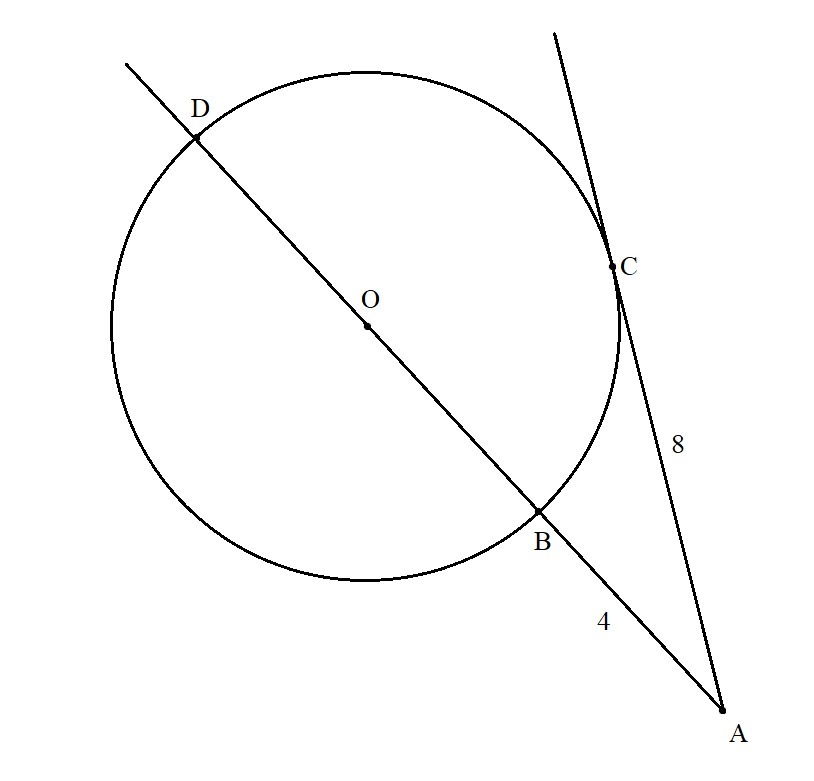 Какая прямая называется секущей по отношению к окружности рисунок