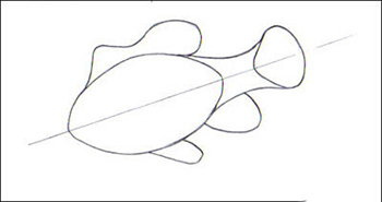 рыба-клоун рисунок карандашом поэтапно