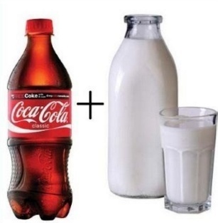 кола + молоко, что будет? какой эффект от смеси кока колы и молока?