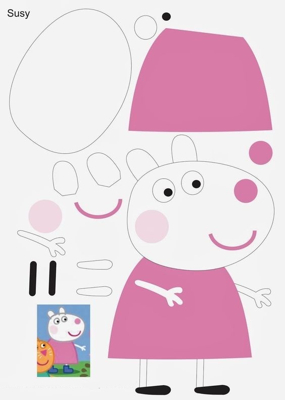 рисунок со свинкой Пеппой и Сьюзи