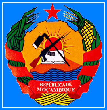 герб Мозамбика с Калашниковым