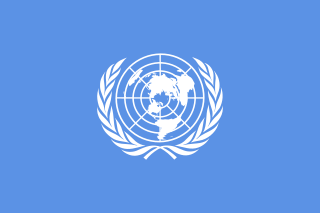 Первый вариант флага ООН