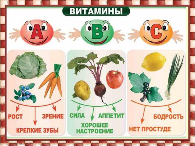 Рассказ про витамины 2 класс