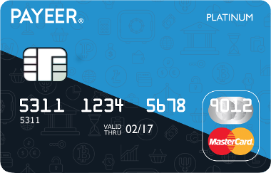 заказать дебетовую MasterCard карту в системе Payeer