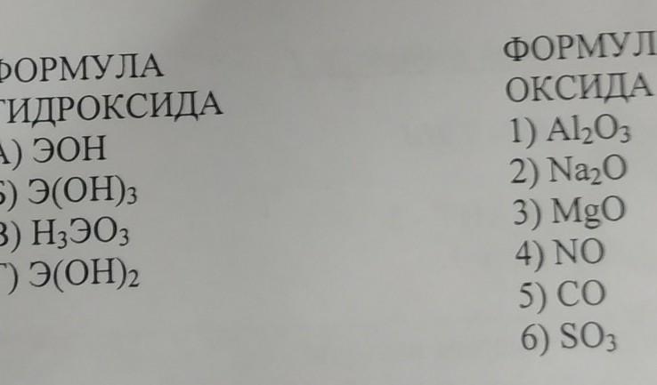 Формула оксида и гидроксида. Установите соответствие между формулами гидроксида и оксида. Установите соответствие формула оксида формула гидроксида. Соответствие между оксидом и гидроксидом. Na2o гидроксид формула.