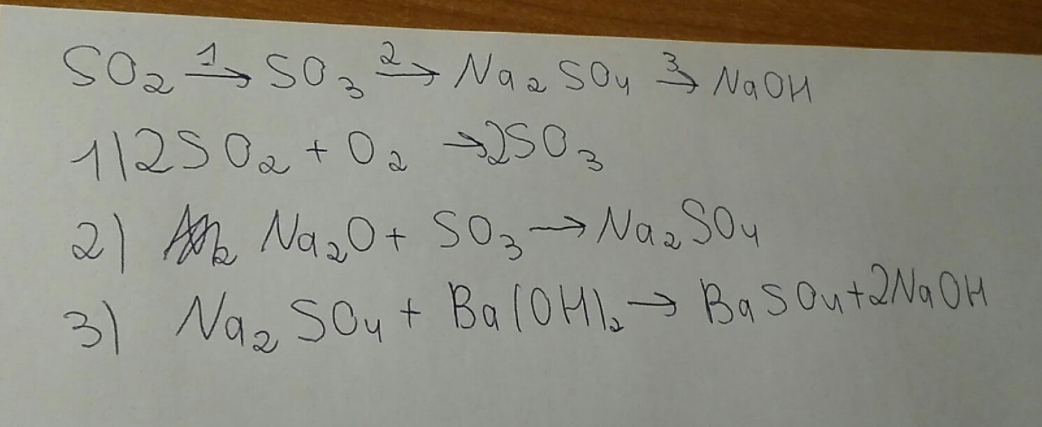 Дана схема превращений напишите молекулярные уравнения реакций s so2 na2so3