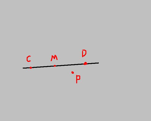 Даны отрезок cd и точка м. Точка c лежит на прямой. Отметьте точку р на прямой СД. Отметьте точку р на прямой CD не лежащую на отрезке CD. Отметьте две точки c и d.