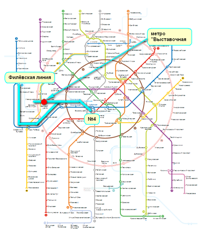 Выставочный центр метро какая