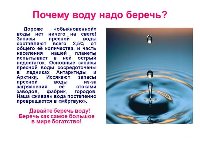 Рассказ о том почему нужно охранять водоемы и реки беречь воду 3 класс окружающий мир