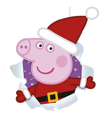 картинка свинка Пеппа для поздравления на Новый год 2019 Свиньи