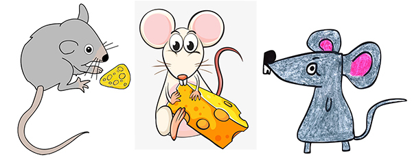 рисунок с крысой и мышью