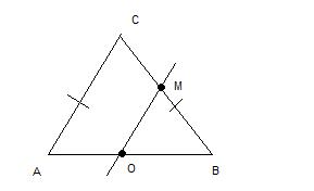 Прямая параллельная боковой стороне ab. Прямая om параллельная боковой стороне AC. Прямая ом параллельная боковой стороне АС треугольника АВС. Прямая ом параллельна стороне АВ треугольника АВС. Прямая ом ,параллельная.