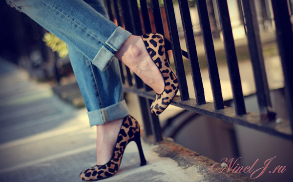 леопардовые туфли