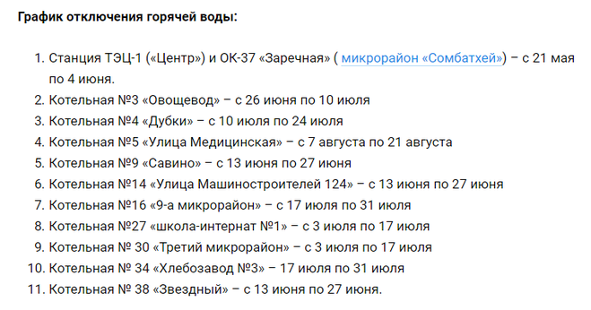 Какого числа дадут горячую воду. Когда включат горячую воду в Йошкар Оле.