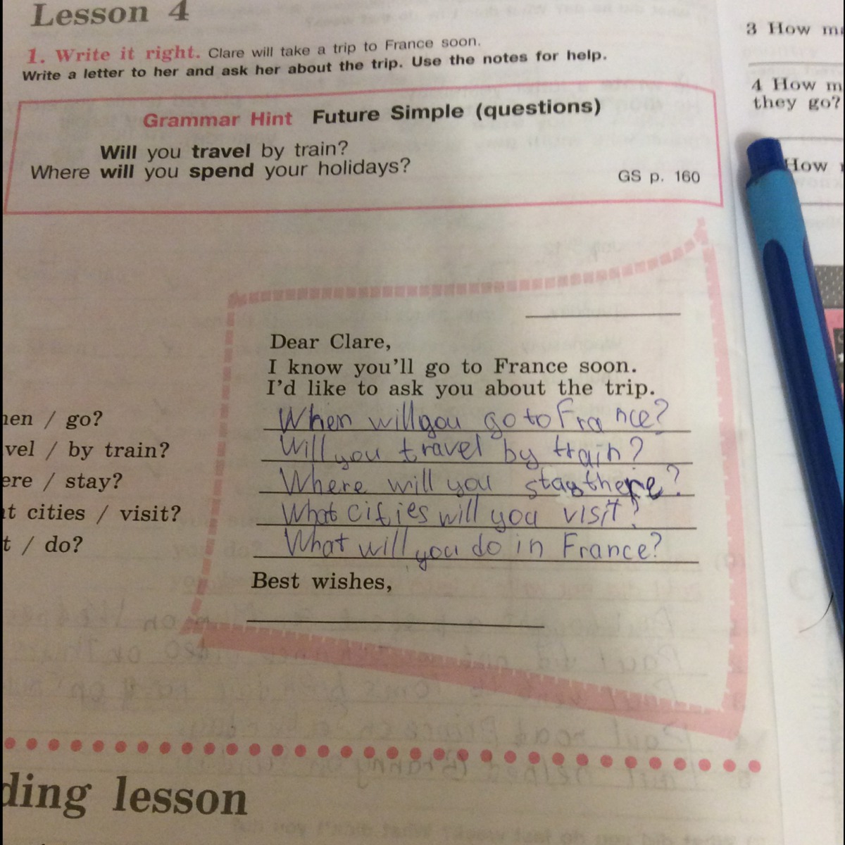 Write about your school. Английский write it right. Write it right Clare will take a trip to France soon гдз. Write wrote правило. Write wrote written перевод.