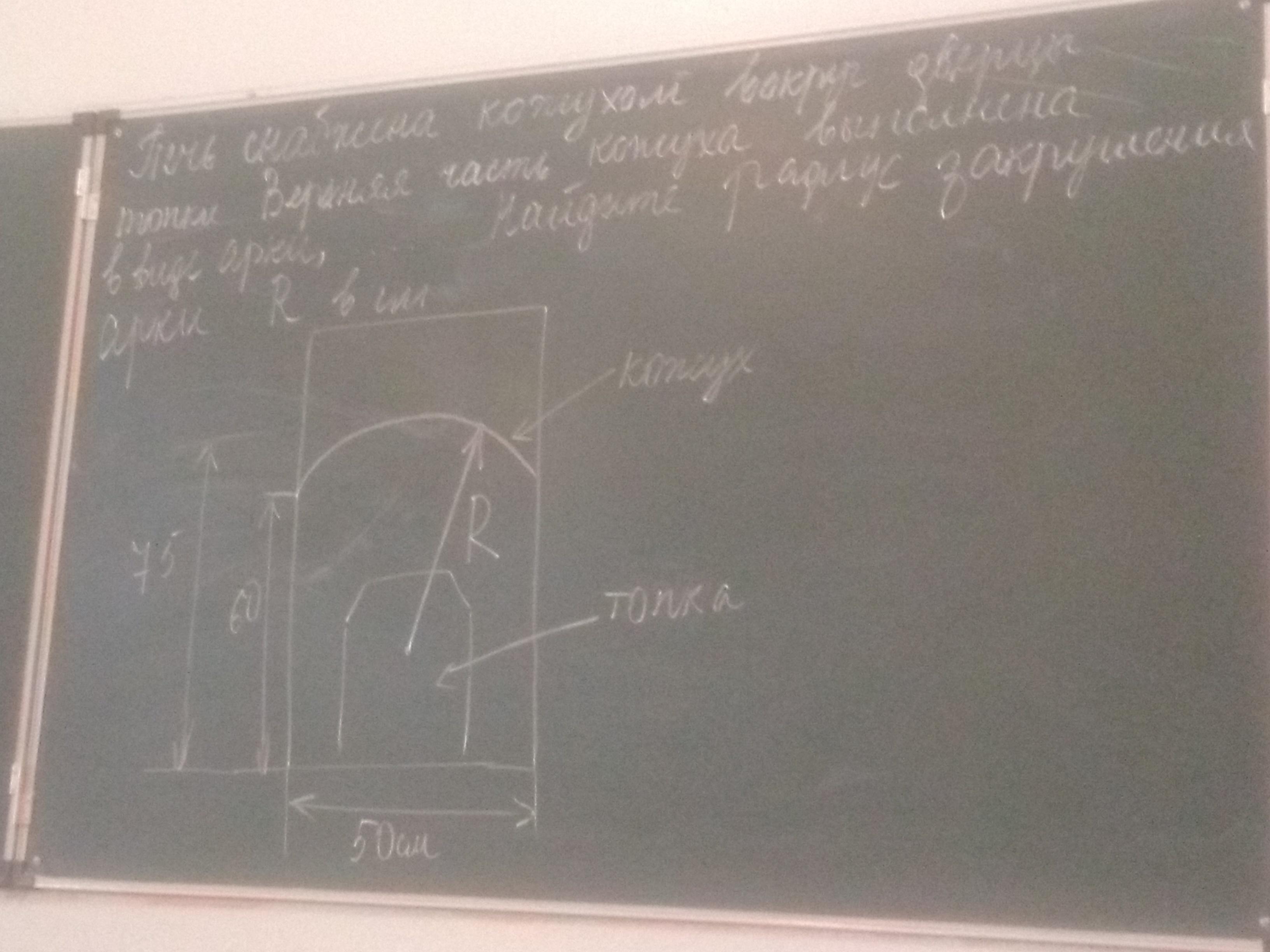 Печь снабжена кожухом. Найдите радиус закругления арки в сантиметрах. Найдите радиус закругления арки в см. Найти радиус закругления арки в сантиметрах. Как узнать радиус закругления арки в сантиметрах.