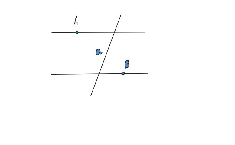 Проведены две параллельные прямые. Провести прямую пересекающую прямую. Приведи прямую через точки a и b. Через 2 точки проведи прямую. Две параллельные прямые через одну точку.