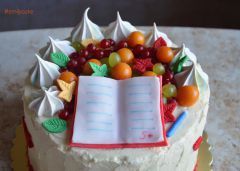 как сделать торт к 1 сентября, как украсить торт ко Дню Знаний