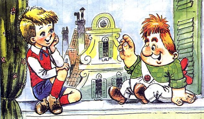 Как нарисовать сказку Астрид Линдгрен "Малыш и Карлсон"?